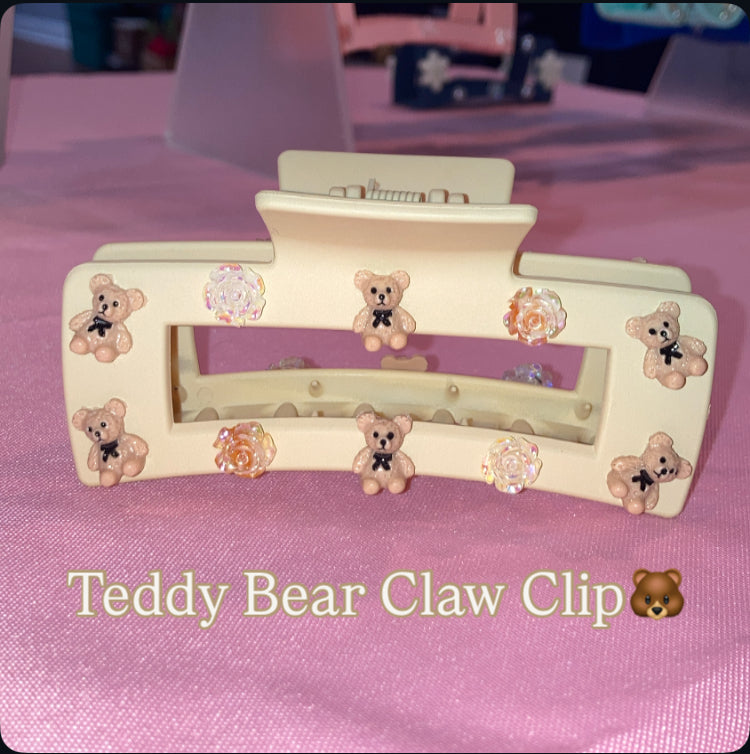 Teddy Bear Claw Clip