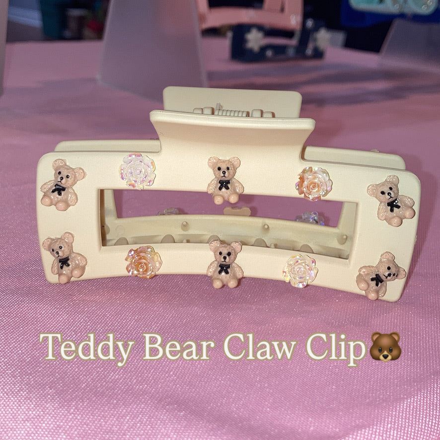 Teddy Bear Claw Clip